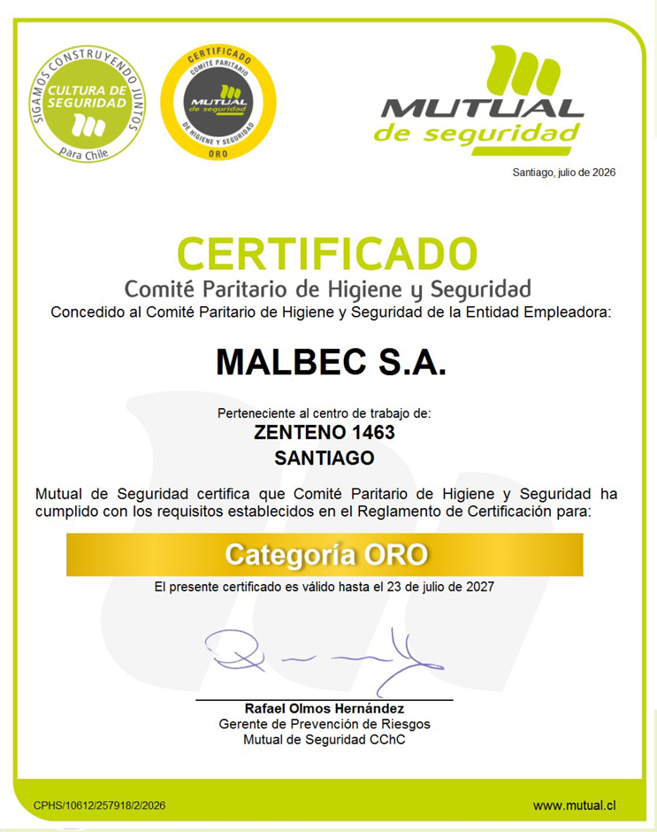 certificado